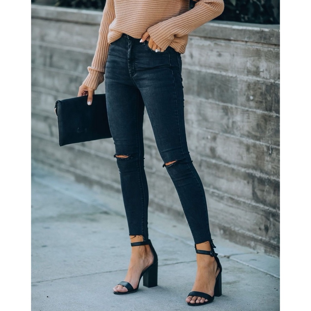 Vici Volt High Rise Distressed Skinny Jeans